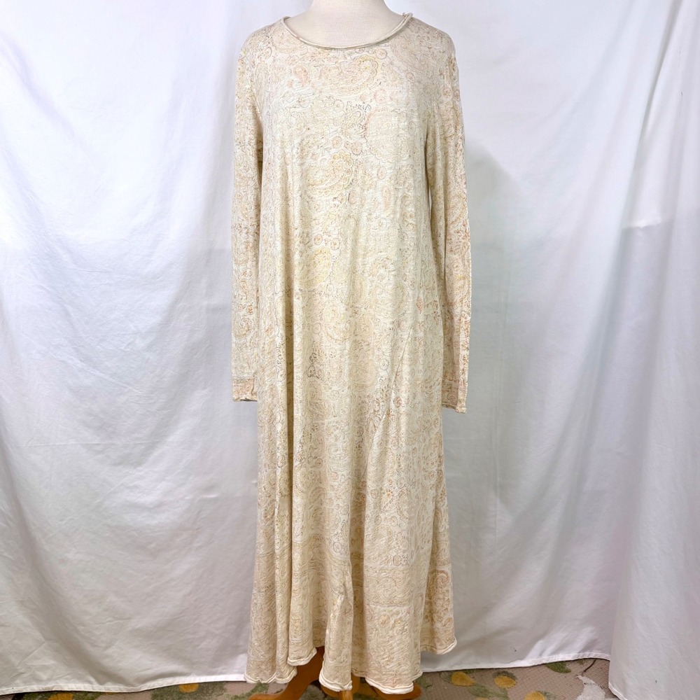 MAGNOLIA PEARL Dylan Tee Dress Naranja 100% Cotton Jersey One Size Paisley